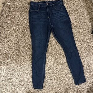 Hollister Women's High Rise Dark Indigo Jeans